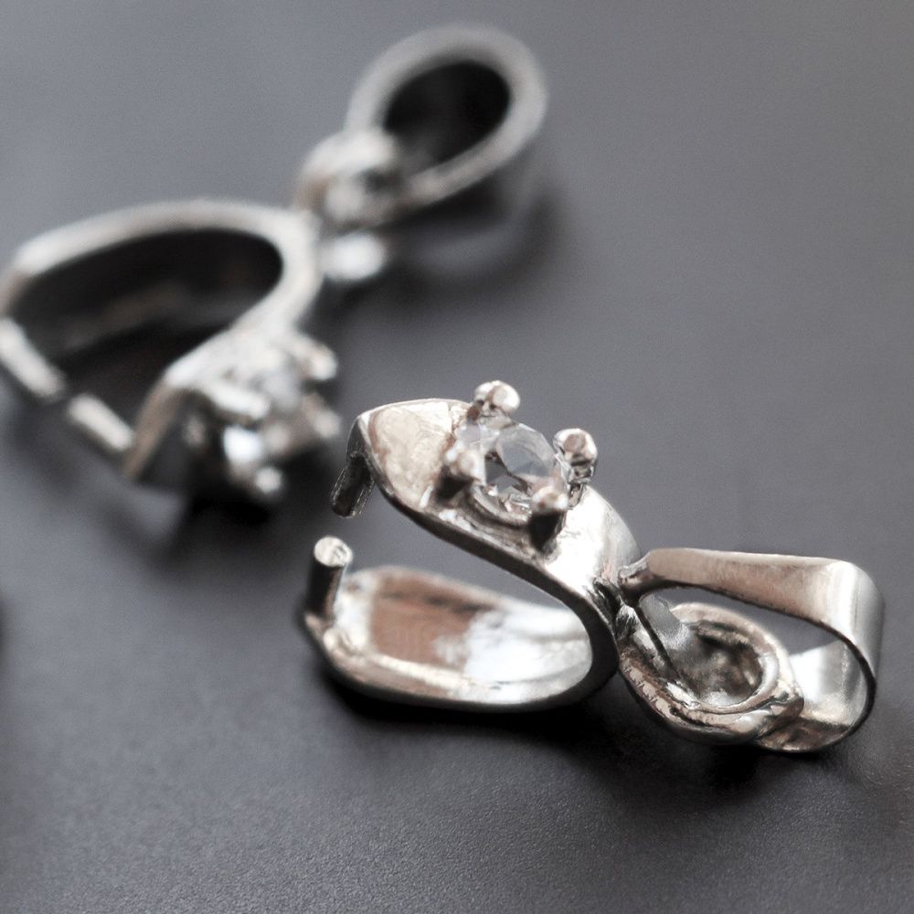 бейл "старлет", цвет платина, 12x3 мм