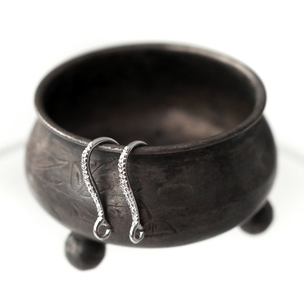 швензы "росинка", покрытие платина, 16.5x2x7.5 мм 