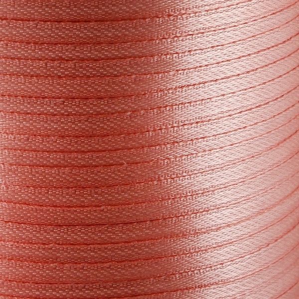 лента, атлас, цвет розовый фламинго, ширина 3 мм ленты