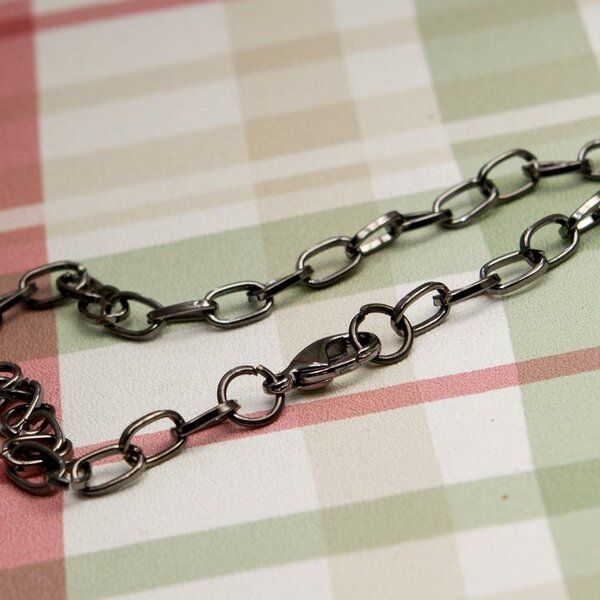 основа для браслета "снейк", цвет черный, 20 см