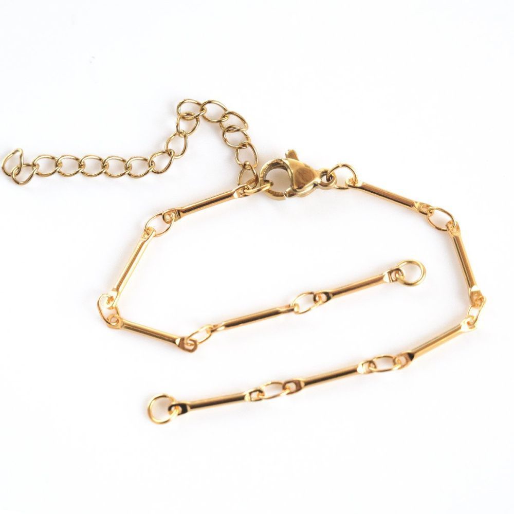 основа для браслета "линк", цвет золото, 20 см