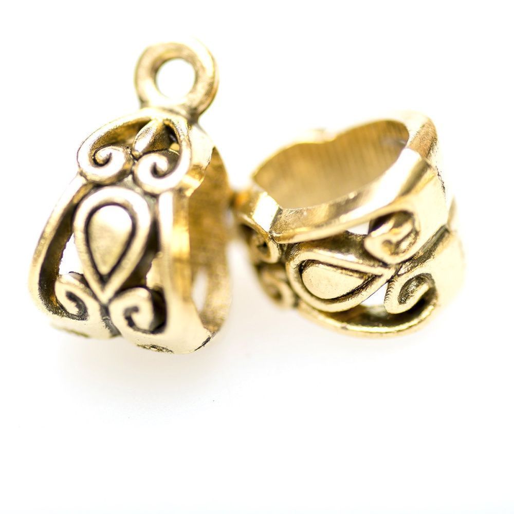 бейл "бута", цвет античное золото, 13.5х8х8.5 мм