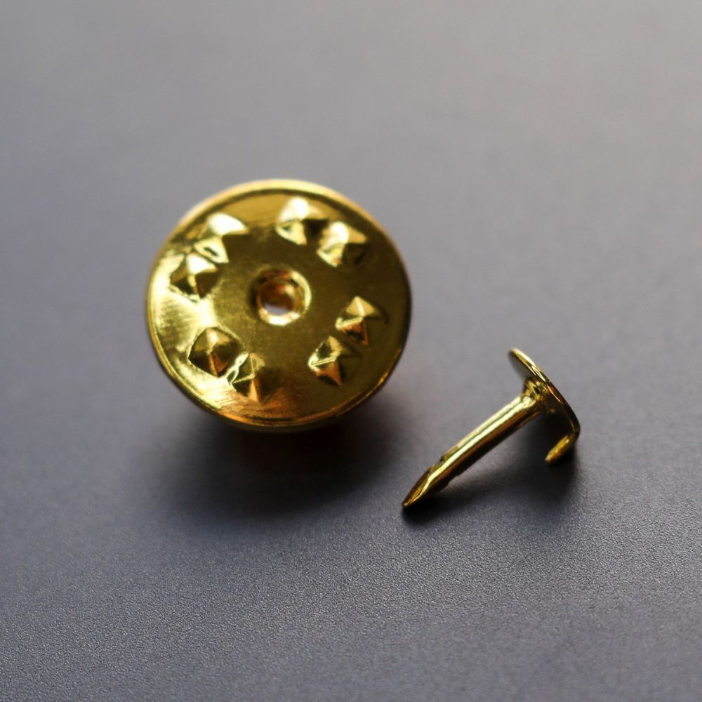 основа для броши "клик", цвет золото, 12 мм