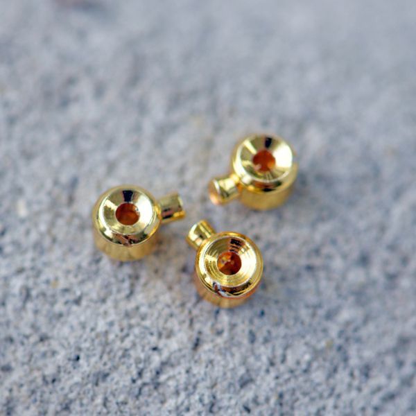 кримп "one touch", цвет золото, 4.5х3.5х3 мм