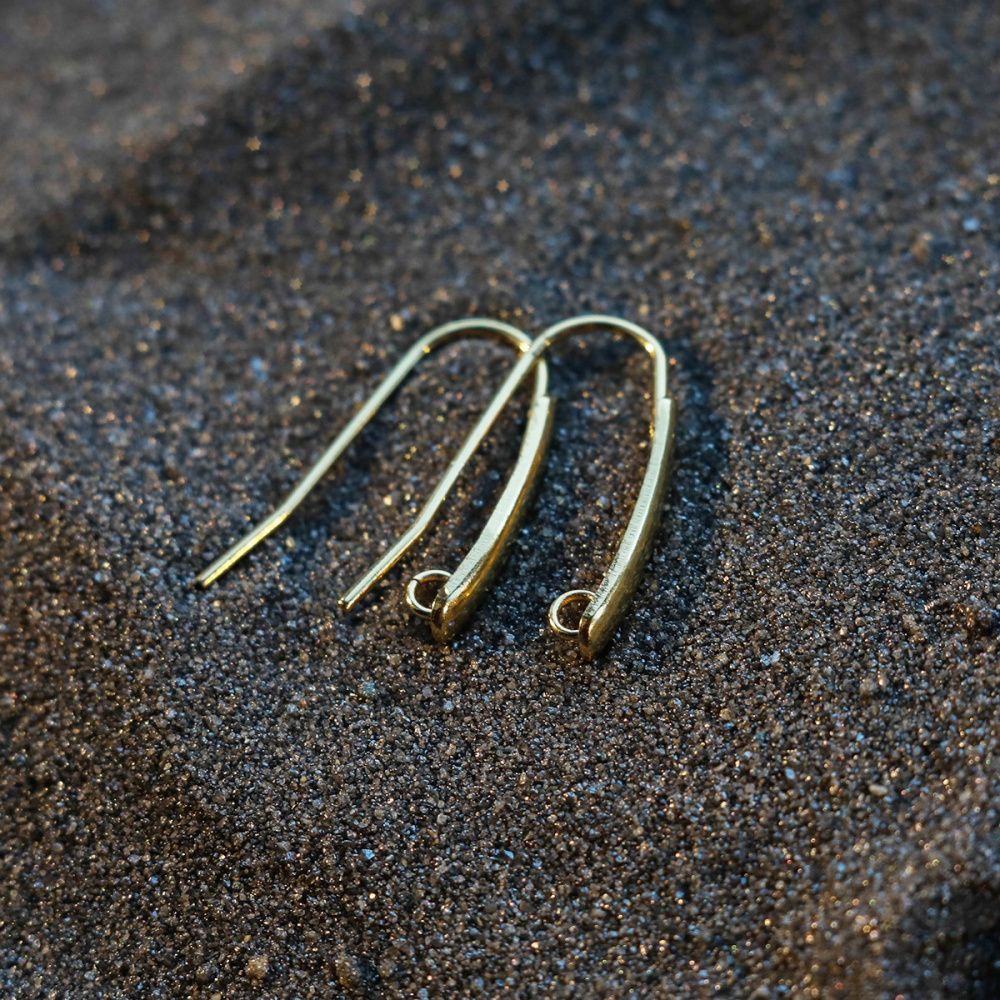 швензы "тин", сталь гипоаллергенная, позолота, 18.5x13.5x3.5 мм