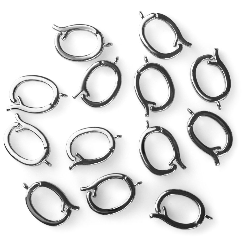 бейл "симпл", покрытие платина, 15x2.5x10 мм