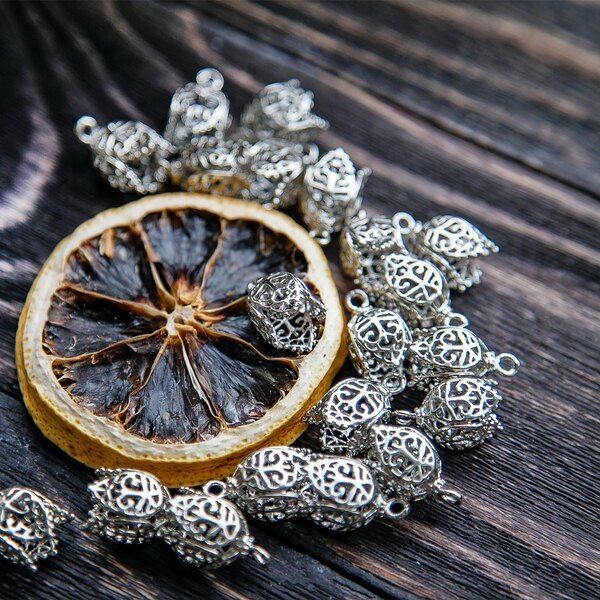 концевик для шнура "инди", цвет платина, 19x12x12 мм