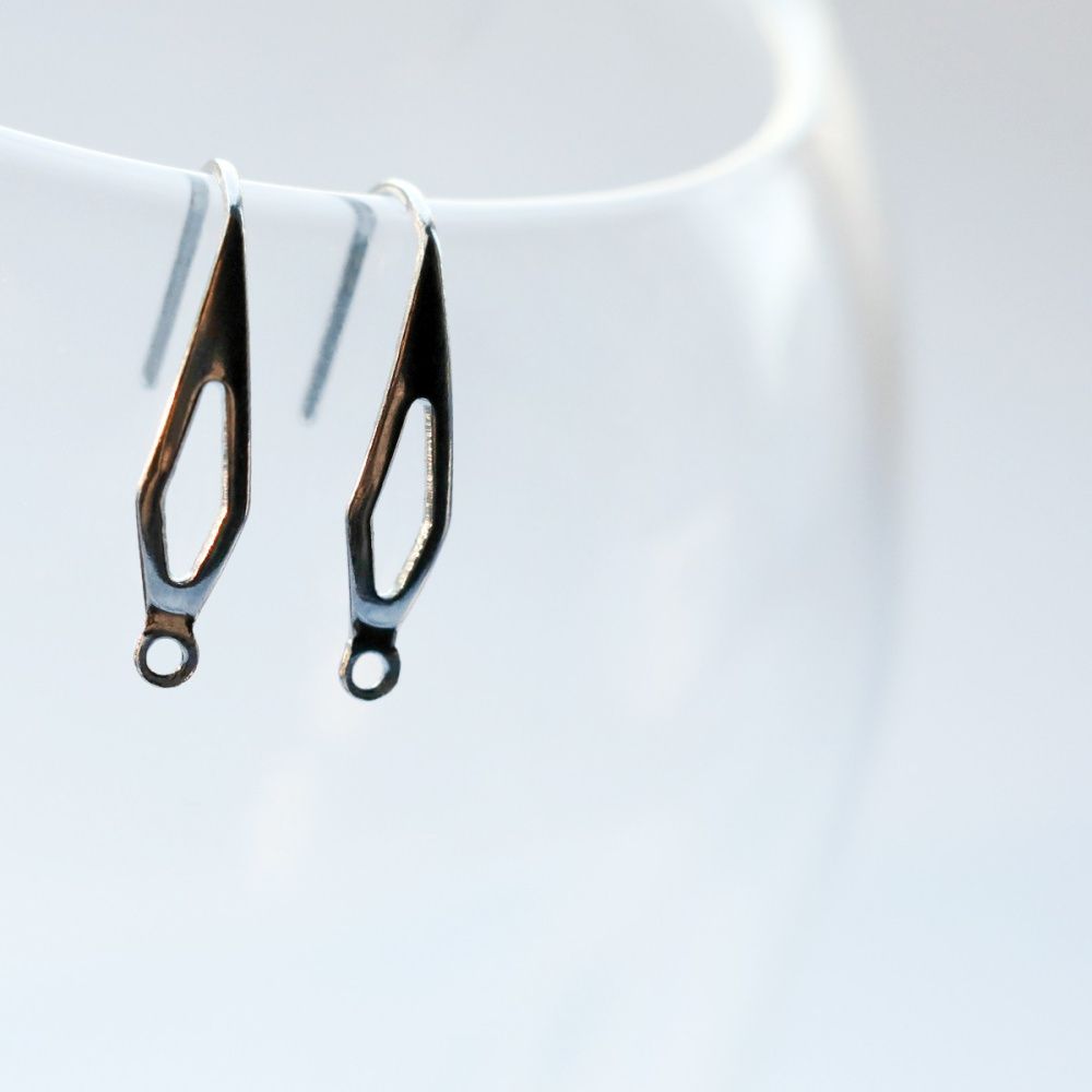 швензы "ромбус", сталь гипоаллергенная, 20.5x4.5 мм 