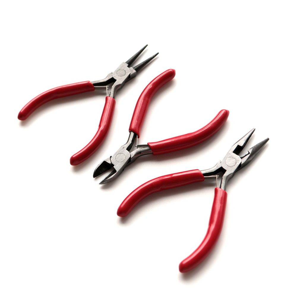 инструмент, набор, красные ручки, 3 шт, 12 см