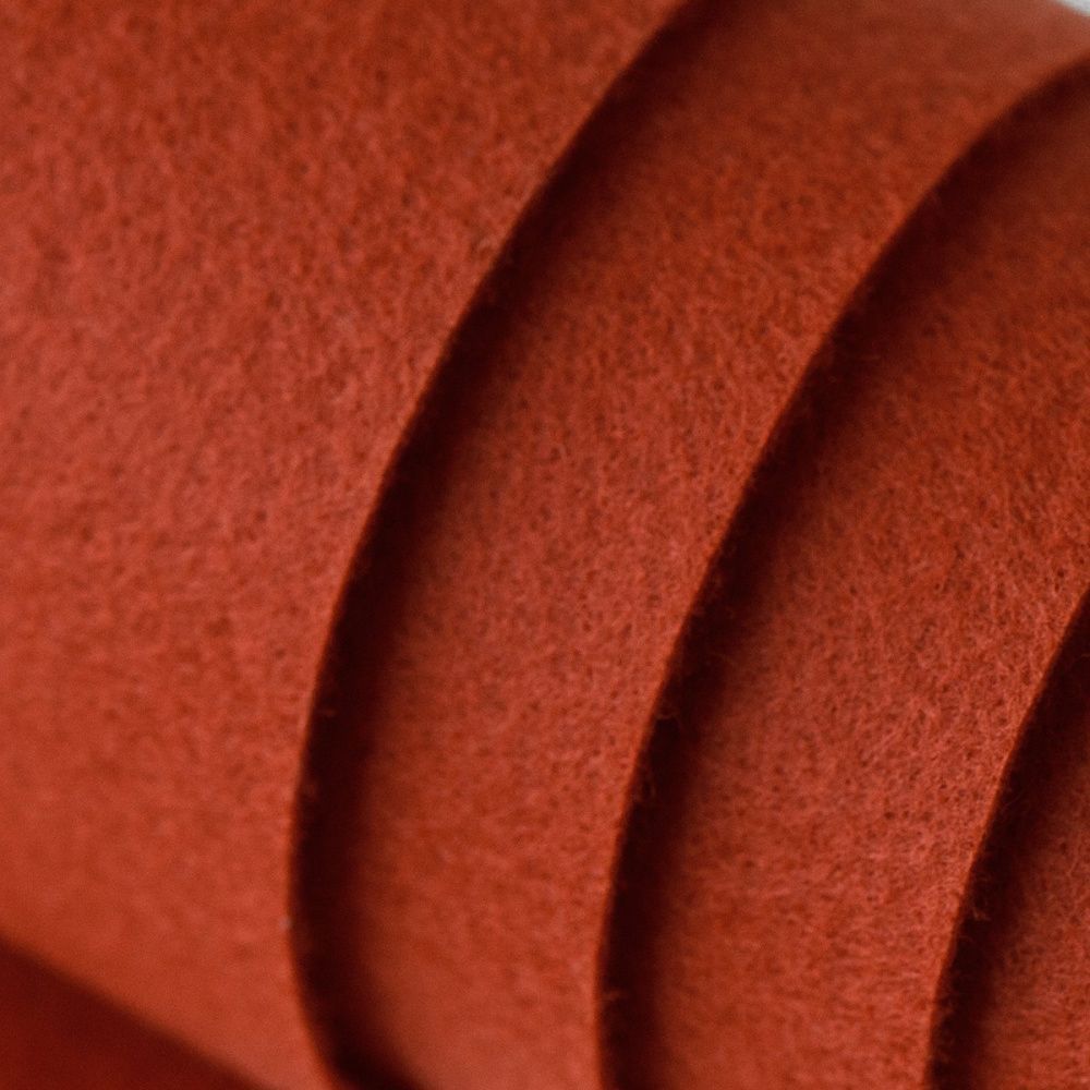 фетр 837 кирпичный красный, 1.2 мм, 33х110 см