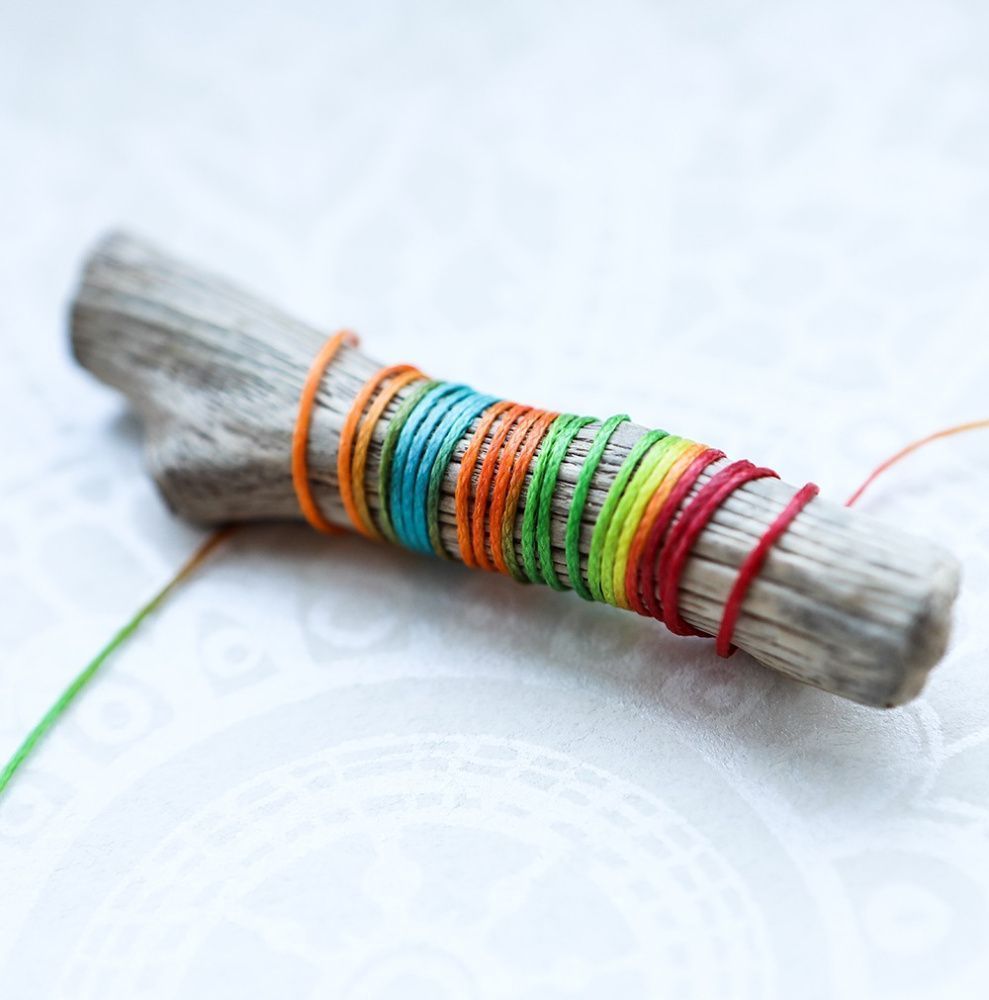 шнур вощеный, цвет мультиколор, 1х0.3 мм