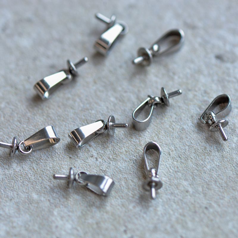 бейл "гвоздик с подвесом", 304 stainless steel, 12x4 мм