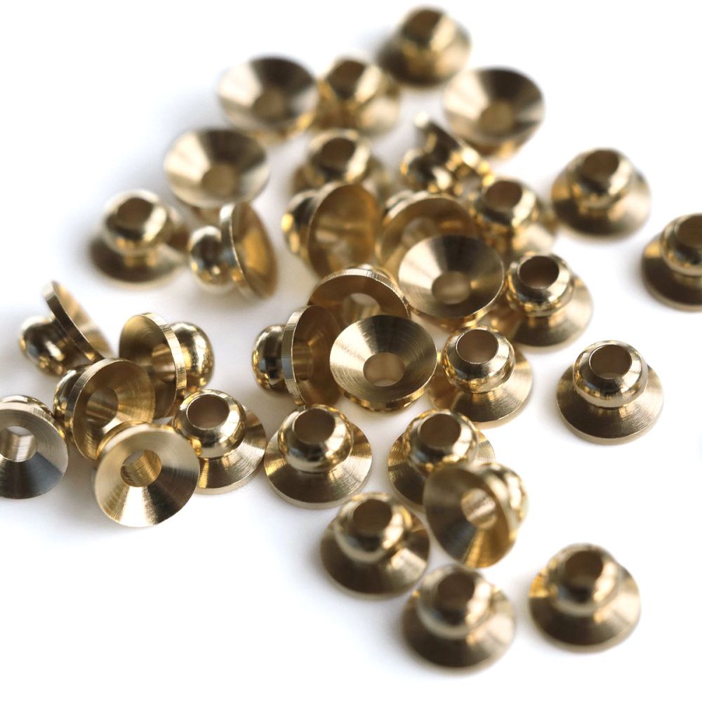 шапочка для бусин "белл", позолота, 5x3 мм