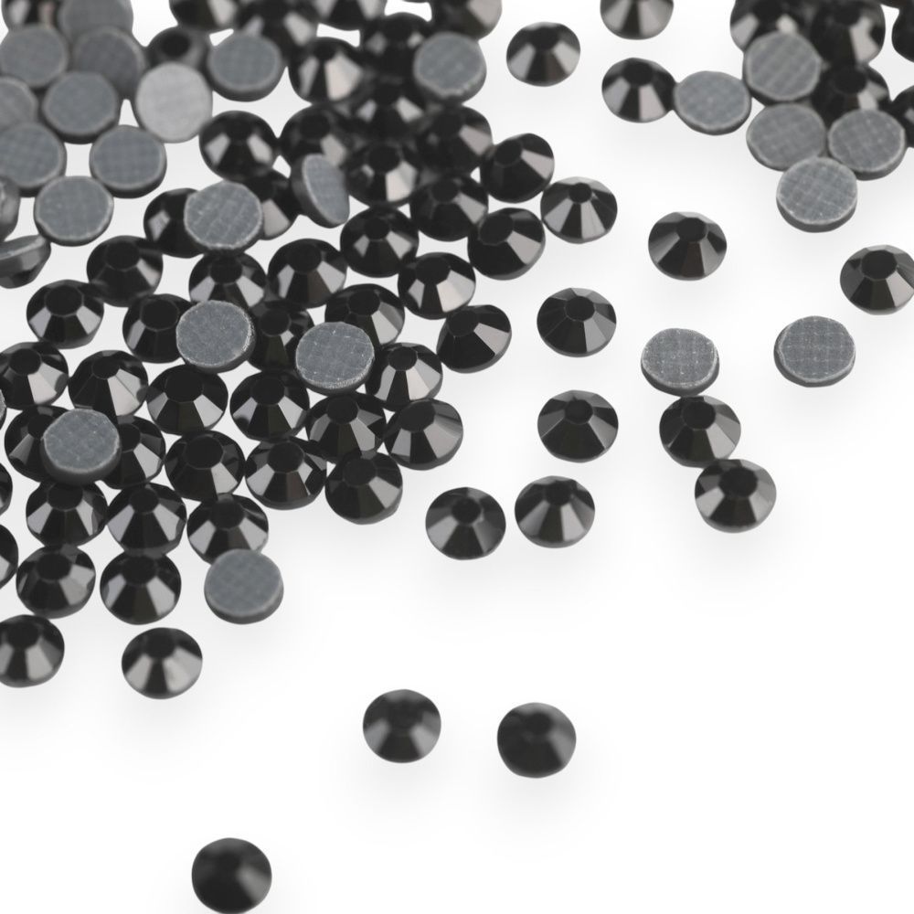 стразы термоклеевые горячей фиксации dmc, черный ав, ss10