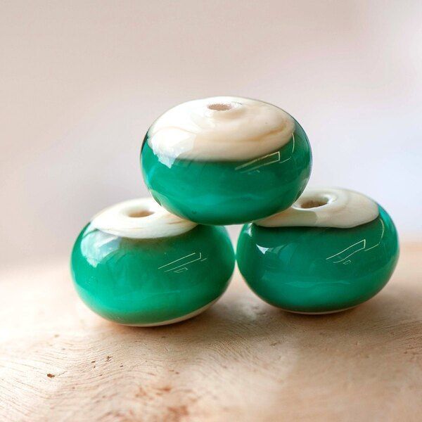 бусина, мурано "акватика", абакус, 16х8мм