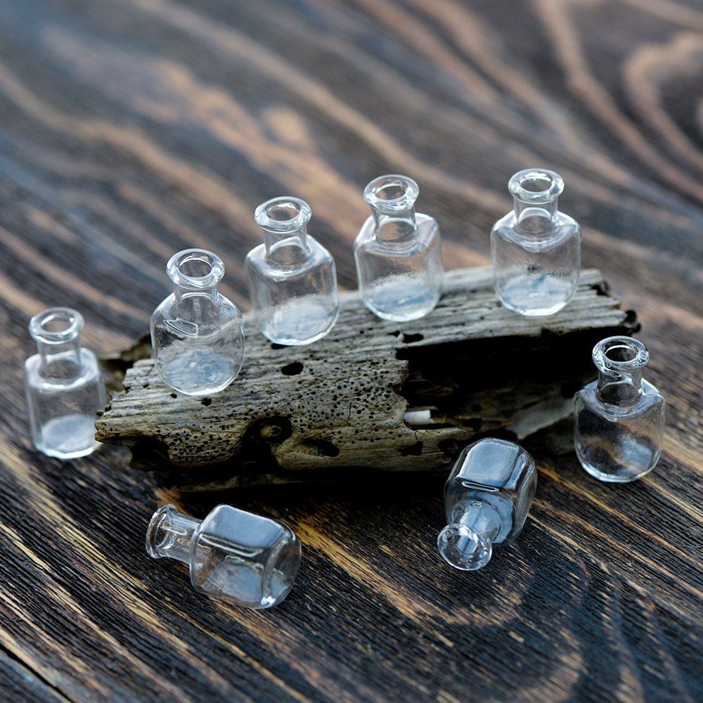 бутылочка баллон, прозрачная, 25x14 мм