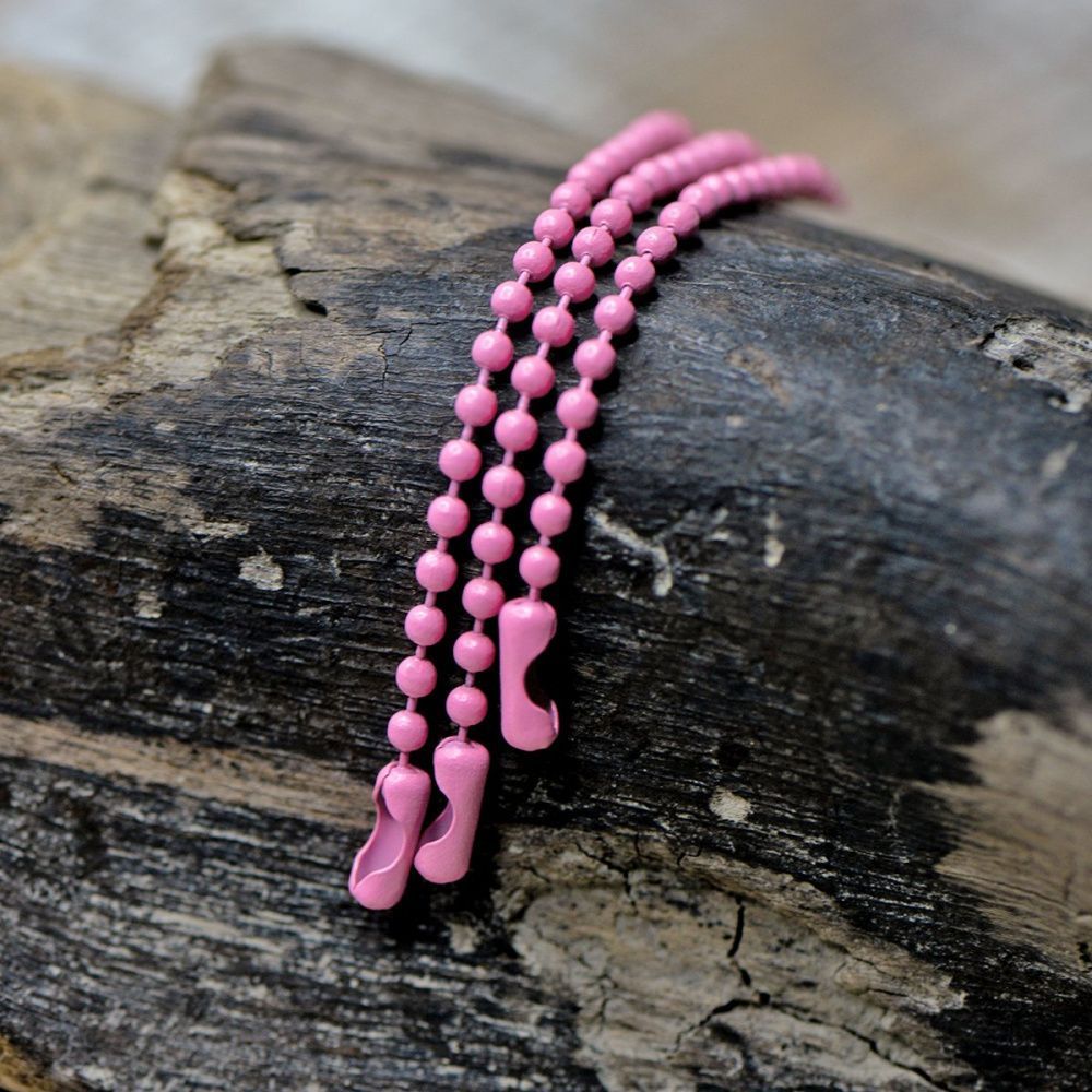 цепочка для брелока "шарик", цвет розовый, 12 см