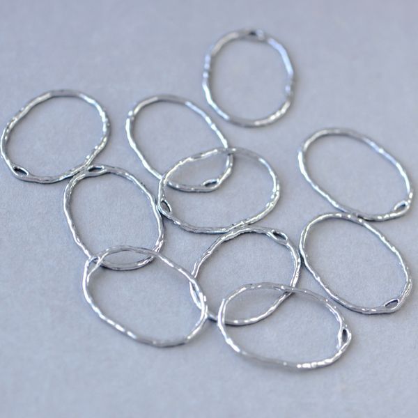 коннектор "безель", цвет платина, 30x21.5x1.5 мм