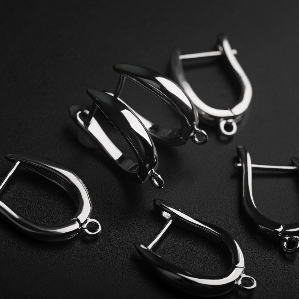 швензы "алисия", покрытие платиной, 21x12x3.5 мм 