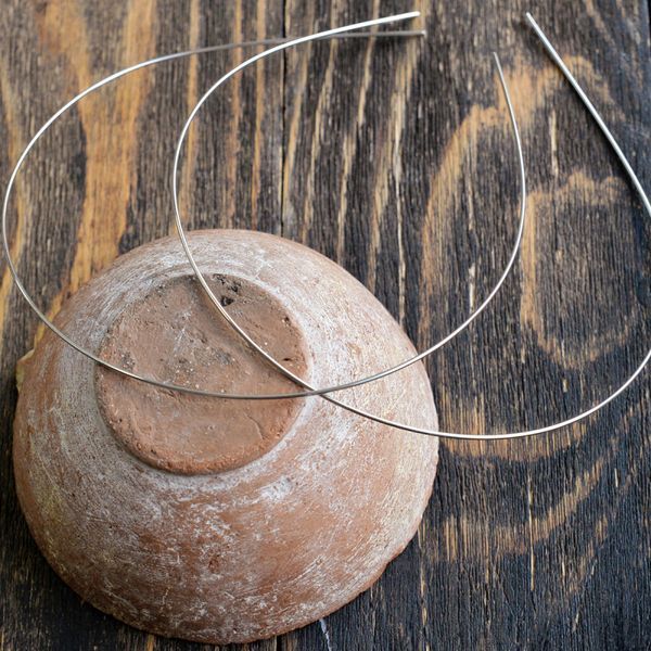 основа для ободка, цвет платина, 1 мм