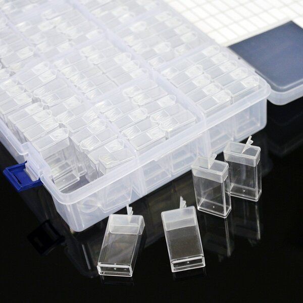 органайзер для бусин и фурнитуры, 124 контейнера
