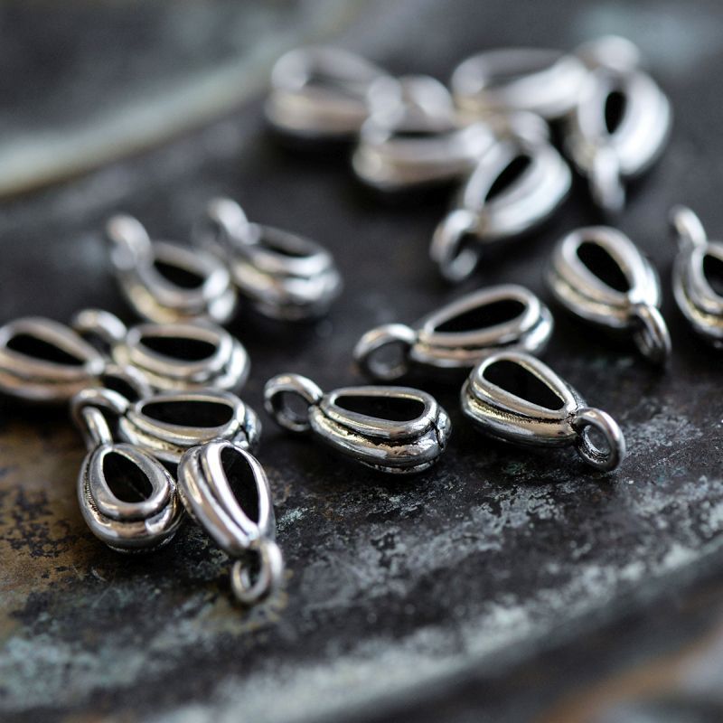 бейл "торус", цвет античное серебро, 13x4x5 мм