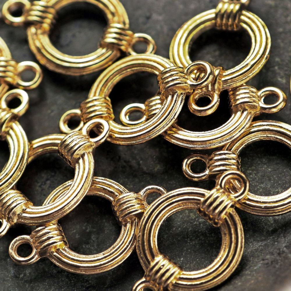 коннектор "морской узел", цвет золото, 27x17x5 мм