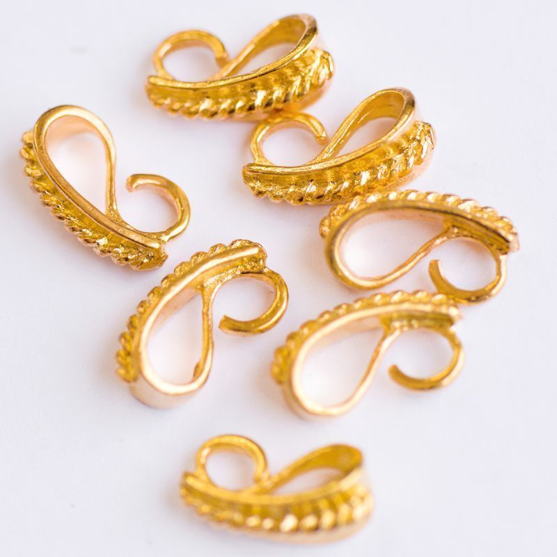 бейл "хеликс", цвет золото, 13x7x6 мм