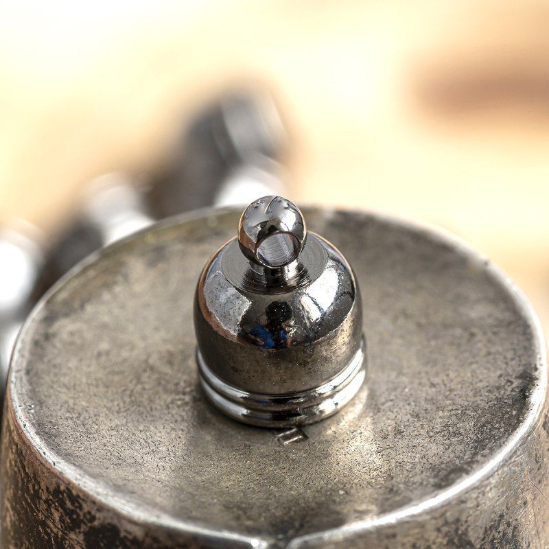 концевик для шнура "белл", цвет черный, 10х8 мм