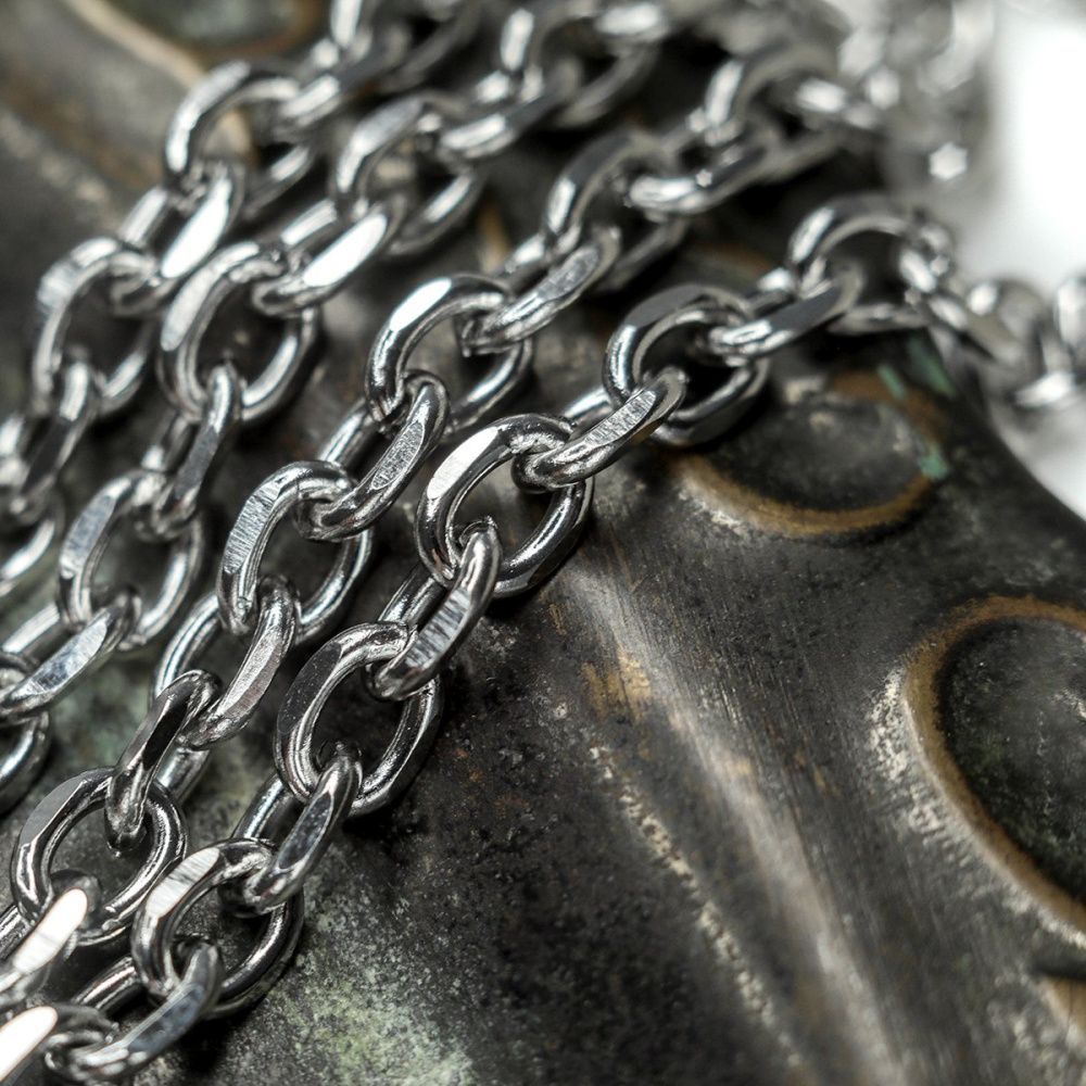 цепочка "овал 304", цвет стальной, звено 8x6x1.5 мм