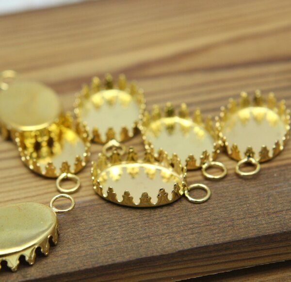 сеттинг овальный "локи", цвет золото, 24x15 мм