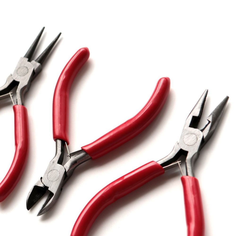 инструмент, набор, красные ручки, 3 шт, 12 см