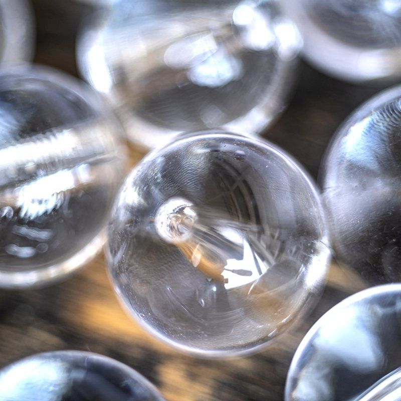 бусина, акрил 20, цвет прозрачный, 20 мм