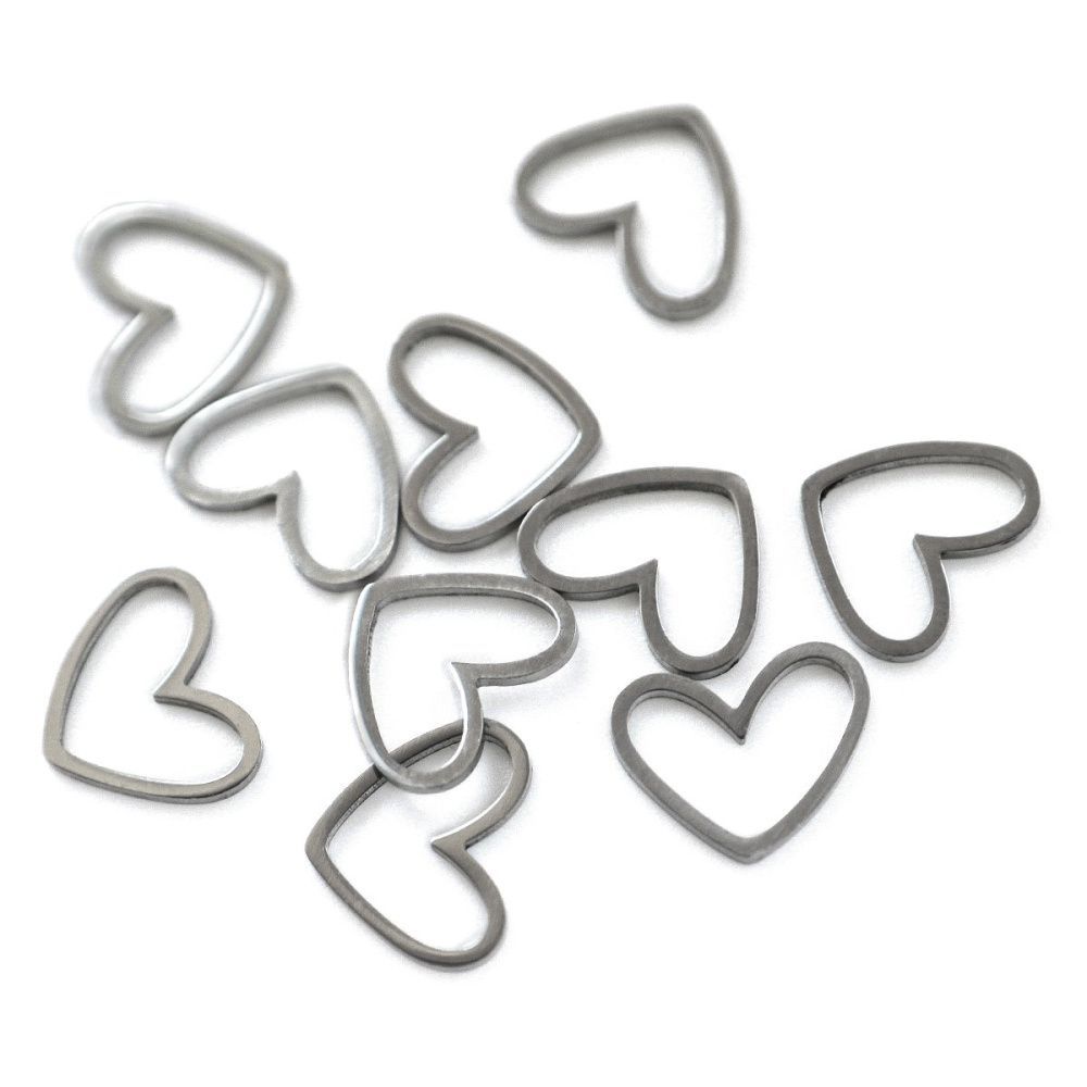 коннектор стальной "харт", цвет стальной, 10.5x13x1 мм