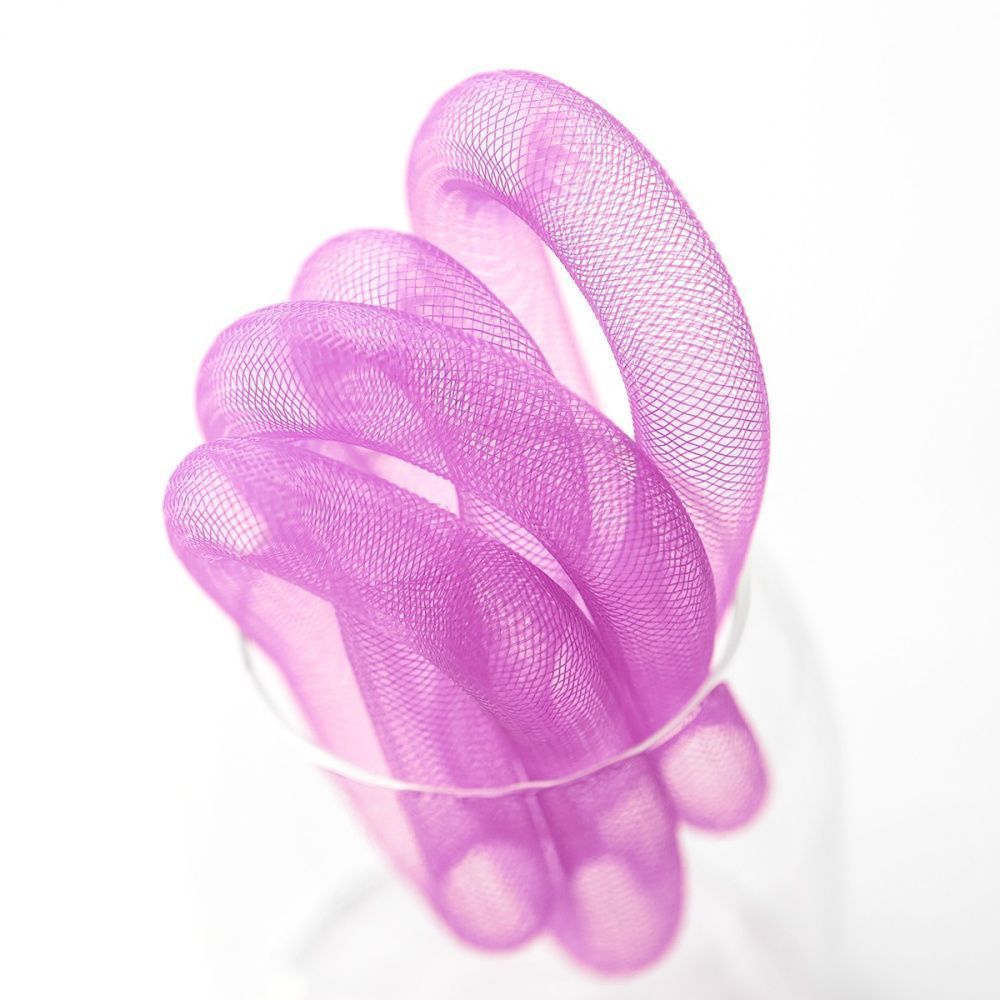 ювелирная сетка, пластик, цвет лиловый, диаметр 16 мм