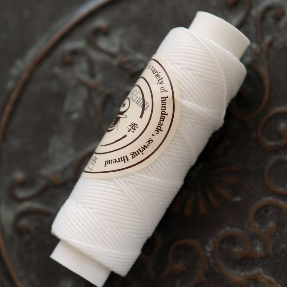 шнур вощеный, цвет белый, 0.65 мм, кат 20 м