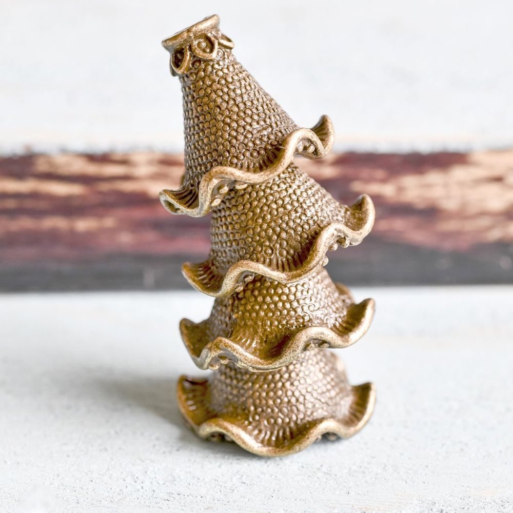 колпачок для бусин "кобея", античная бронза, 22x21x17 мм