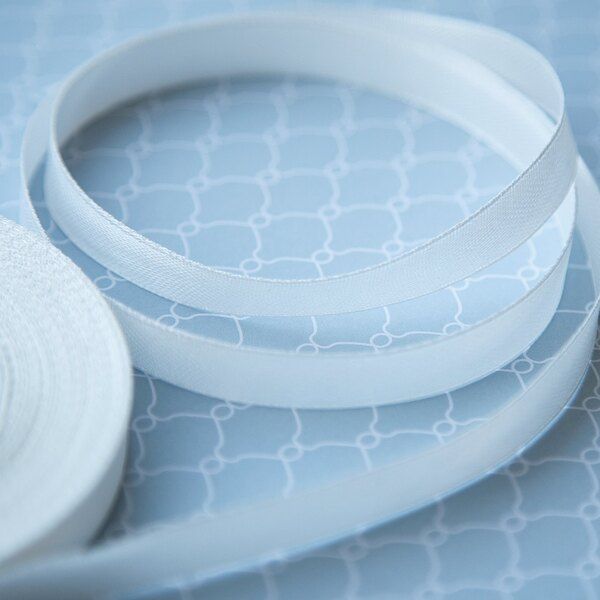 лента, атлас, цвет бледный сливочный, ширина 10 мм ленты