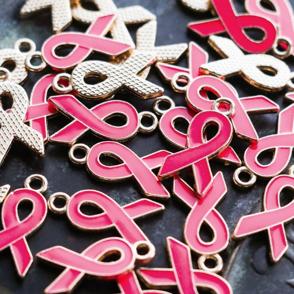 подвеска металлическая "ленточка", эмаль, цвет розовый яркий, 20x10x2 мм