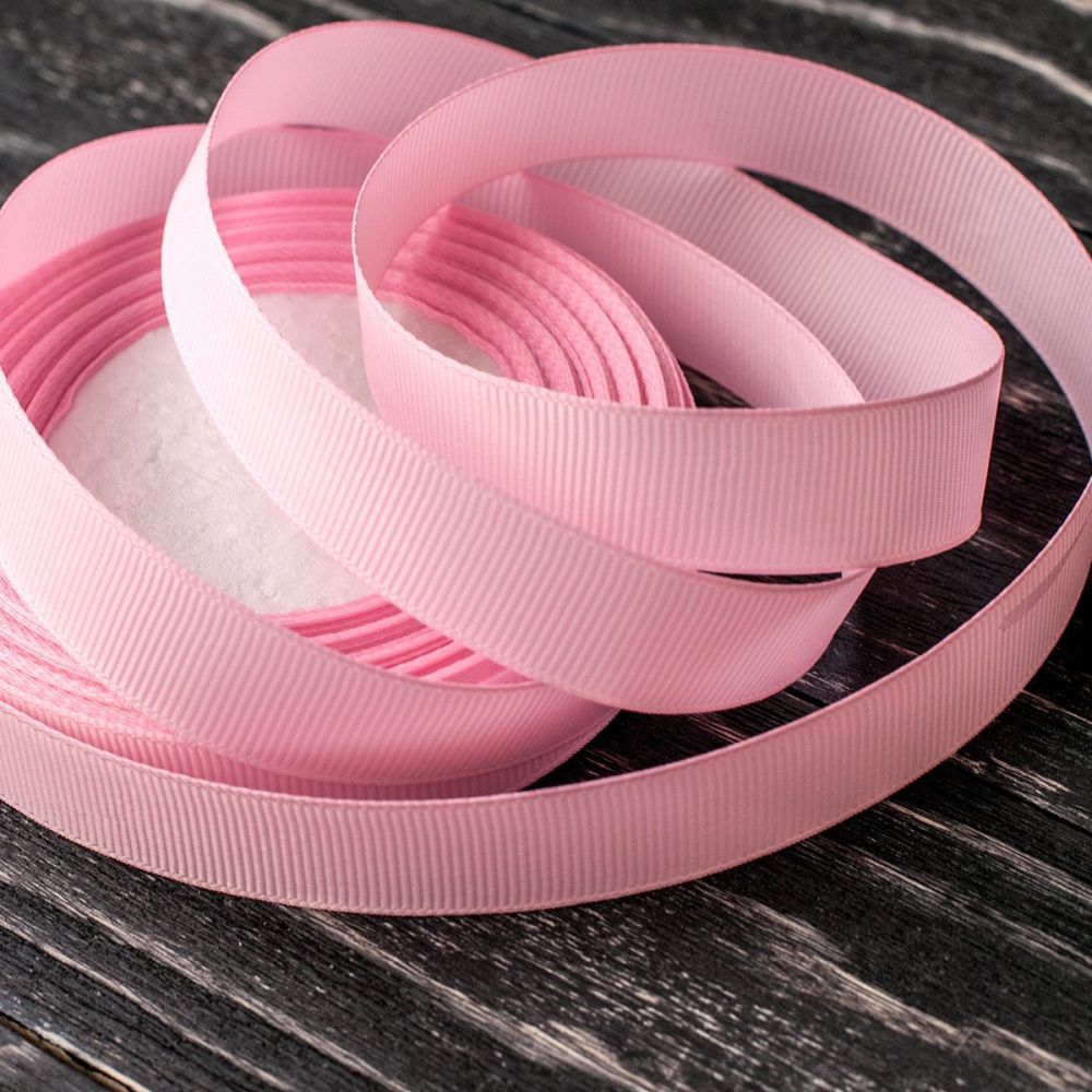 лента репсовая, цвет розовый, ширина 20 мм ленты