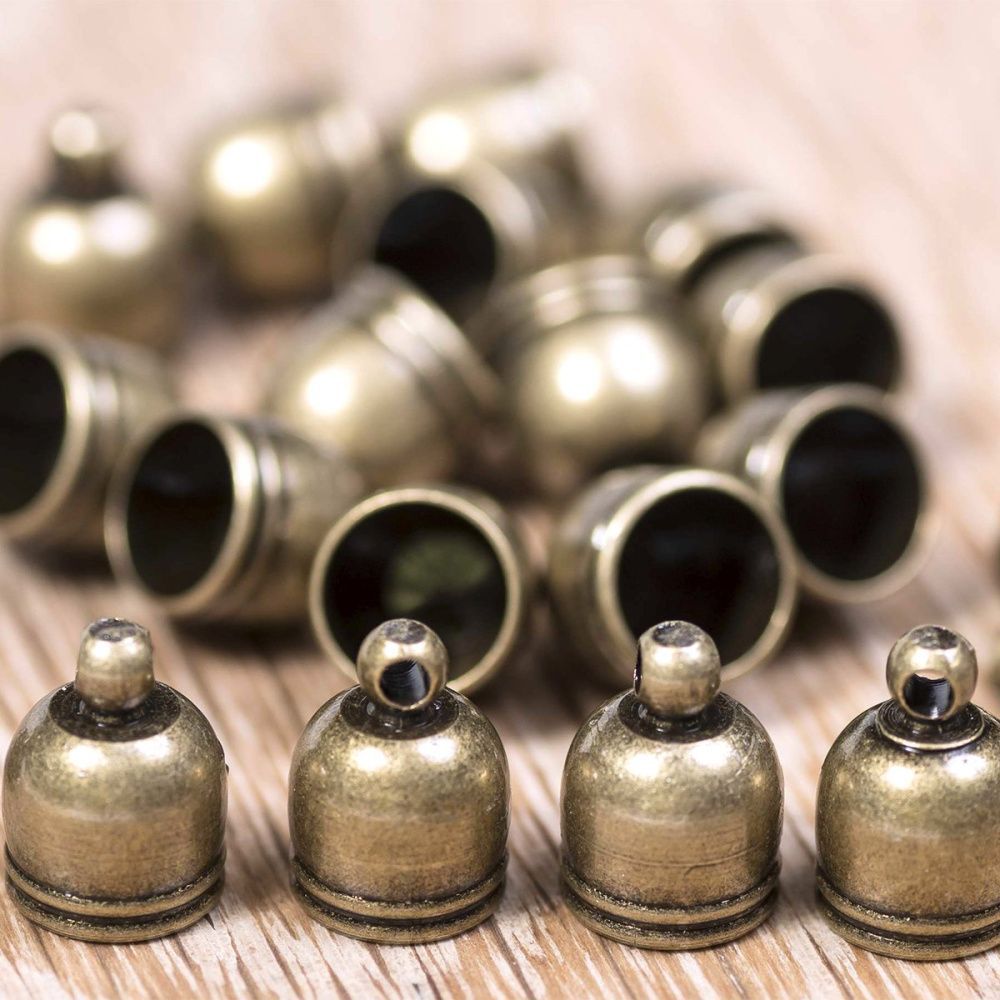 концевик для шнура "белл", цвет античная бронза, 10х8 мм