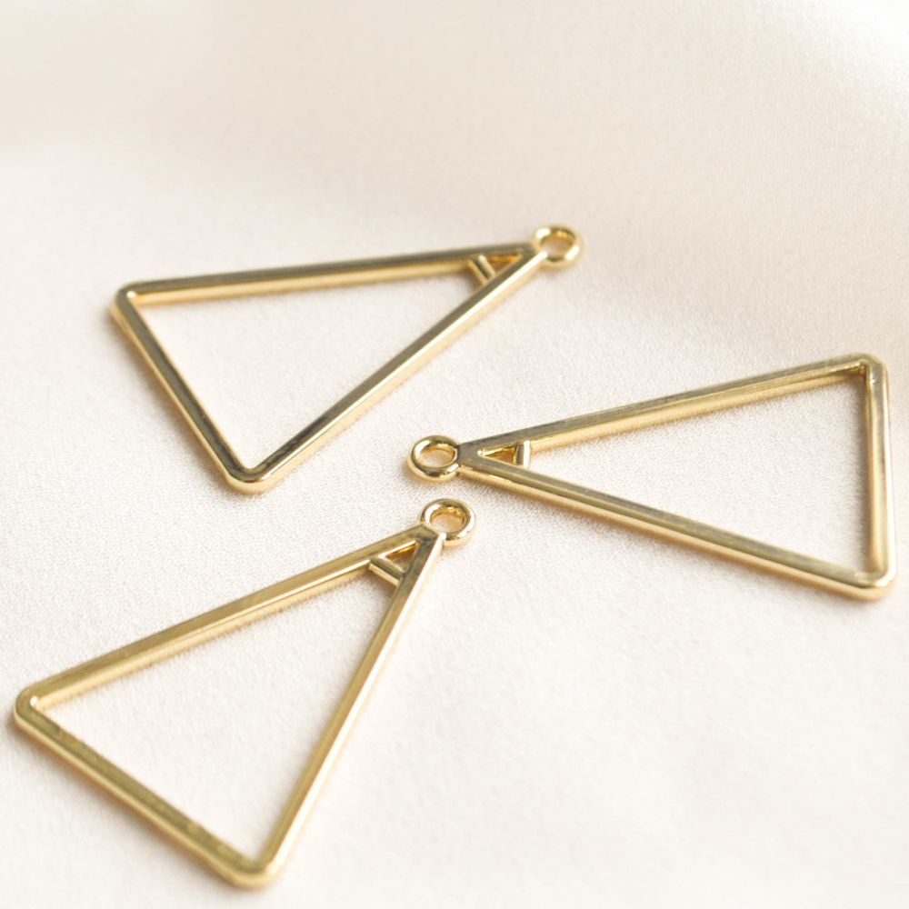 коннектор "тригон", цвет светлое золото, 31x21x1.5 мм
