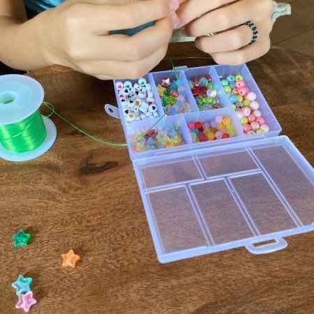 набор бусин в органайзере "оксана"