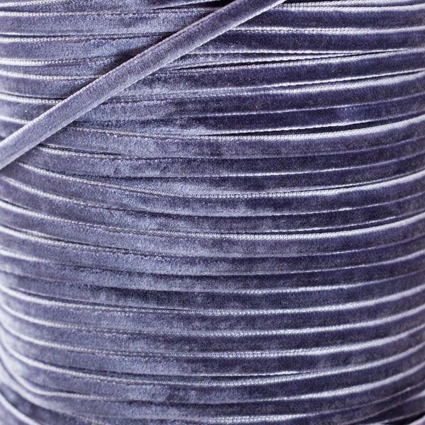 лента, бархат, цвет светлый сиреневый, ширина 3 мм ленты