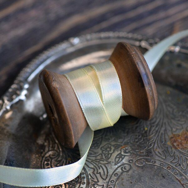 лента, атлас, цвет желтый светлый, ширина 10 мм ленты