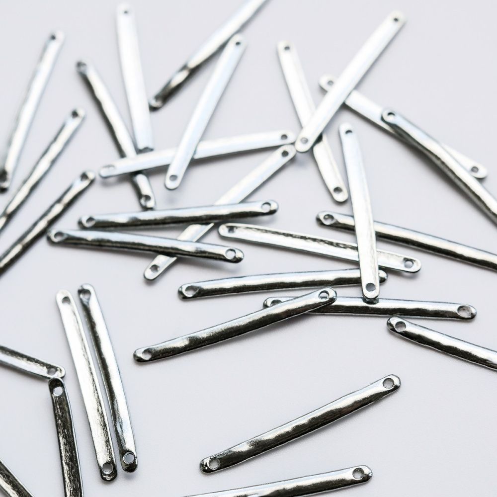 коннектор "жердь", цвет платина, 33x3x1 мм