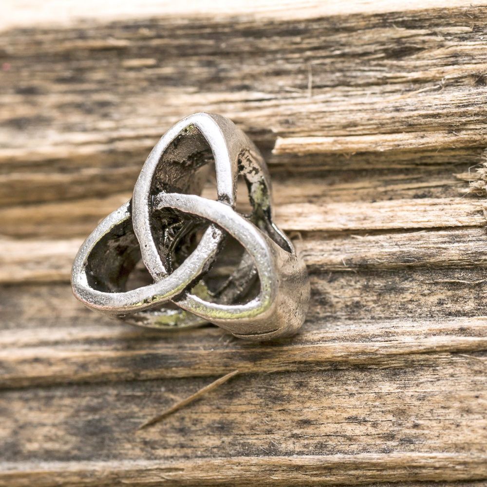 ес бусина, металл "один", цвет античное серебро, 11.5х11х7 мм