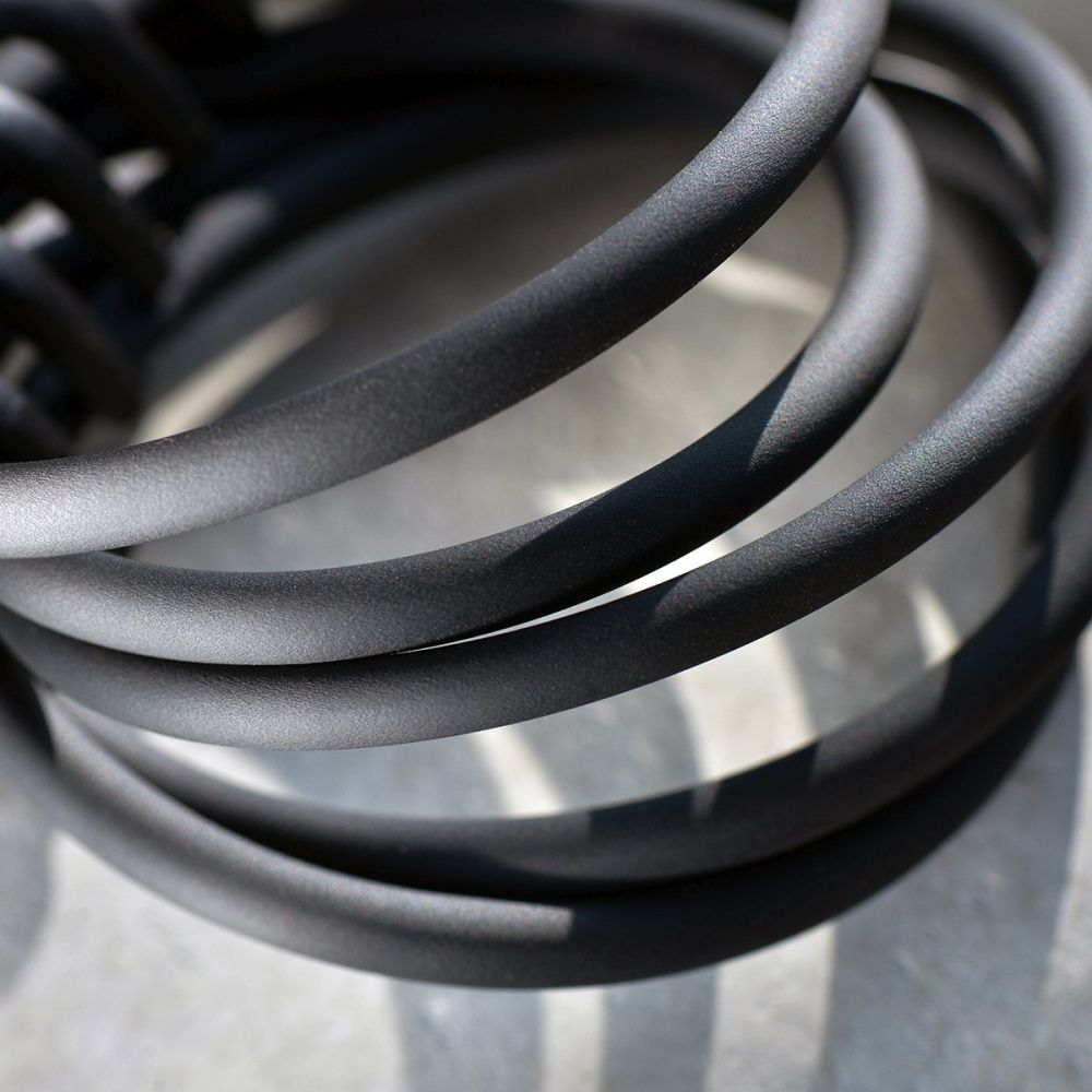 шнур резиновый, с отверстием, цвет черный, диаметр 5 мм