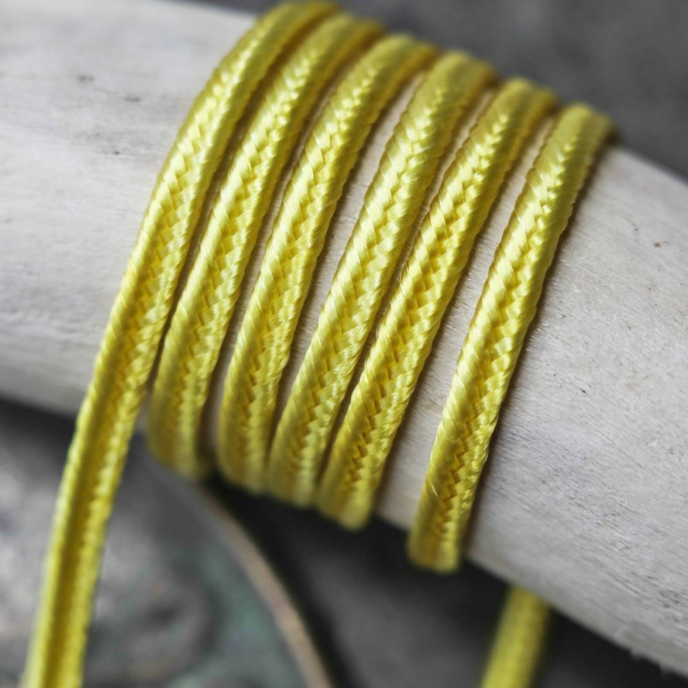 сутаж, цвет  канареечно-желтый, 2 мм