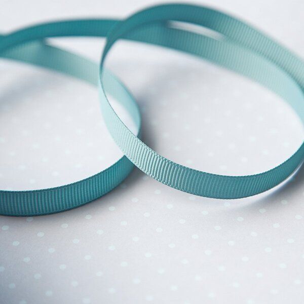 лента репсовая, цвет бирюзовый, ширина 9.5 мм ленты